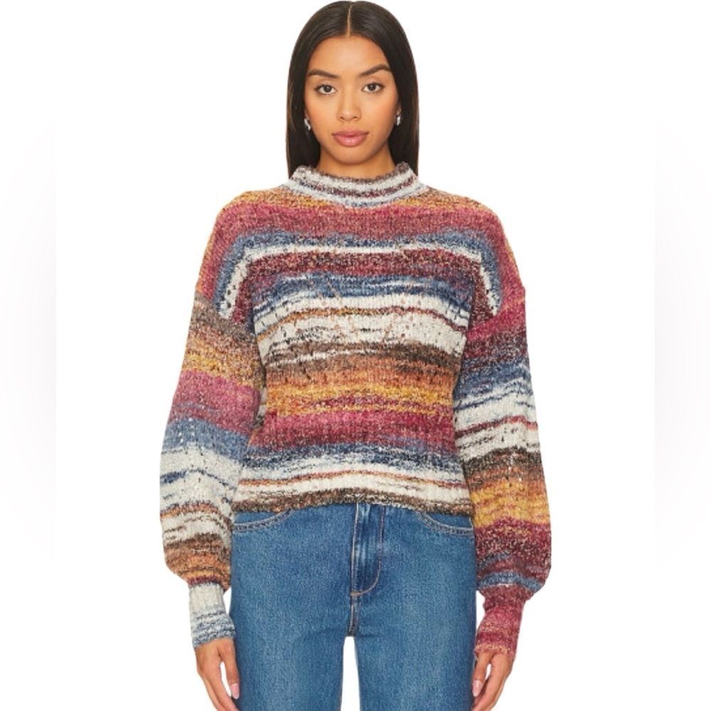 New Central Park West Wool Blend Josie Sweater in Pink